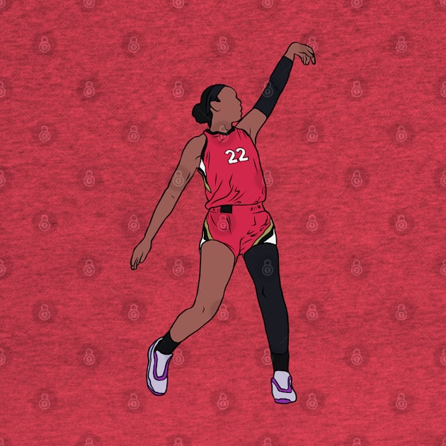 A'ja Wilson Holds The Release by rattraptees